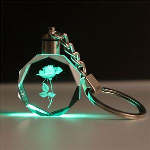 Zodiac Icon Etching Illuminating Crystal <b>Key</b> <b>Chain</b> Custom Aries Crystal Keychain - Product Image 2