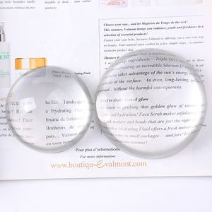 Lupa de Cristal con Base de Cristal, Esfera de Aumento, Lente Óptica de Cristal, Media Esfera para Leer - Product Image 3