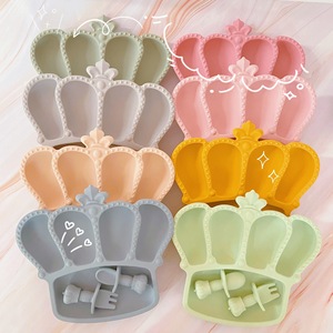 Bol Escargot + Couverts Spirale + Sac Anti-<span class=keywords><strong>Bave</strong></span> + Assiette Couronne + Gobelet à Paille 2-en-1, Ensemble Boîte à Lunch pour Enfants - Product Image 2