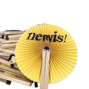 Abanico Plegable de Madera con Impresión de Logotipo Personalizado Promocional para Regalo Promocional - Product Image 2