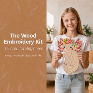 Kits de Punto de Cruz de Madera para Niños, Mi Primer Set de Costura, Edades 6-8, Manualidades para Principiantes, Bordado con Rodajas de Madera, Regalo de Navidad - Product Image 4