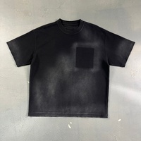 T-shirt personnalisé de haute qualité pour marque, coupe ample, 220 g/m², couleur personnalisée, effet délavé soleil