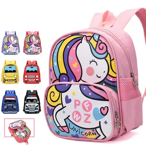 BEYOND Cartoon printing kawaii horse car infantil mochilas escolares cute kids backpack school bags for girls