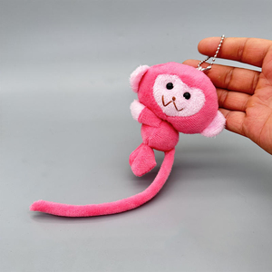 Venta al por mayor lindo <span class=keywords><strong>mono</strong></span> <span class=keywords><strong>de</strong></span> <span class=keywords><strong>cola</strong></span> larga <span class=keywords><strong>de</strong></span> peluche <span class=keywords><strong>de</strong></span> juguete pequeño regalo llavero colgante accesorio a juego juguetes <span class=keywords><strong>de</strong></span> animales <span class=keywords><strong>de</strong></span> peluche - Product Image 3