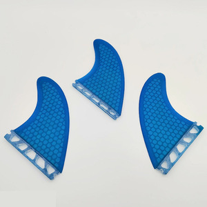 Aletas de Cola para Tabla de Surf LCO-STOPRT, Modelo Honeycomb de Fibra de Vidrio Azul Future, Juego de 3 Aletas para Surf de Alto Rendimiento - Product Image 2