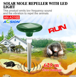 Logo personnalisé pelouse alimenté par ultrasons dissuader taupe souris répulsif campagnol Gopher taupe répulsif LED pour cour <span class=keywords><strong>jardin</strong></span> manoir - Product Image 6