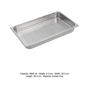 ถาดอาหารสแตนเลสเจาะรู GN 1/1 53 × 32.5 × 6.5 ซม., 1196 กรัม อิน็อกซ์ อิน็อกซ์ มาเซล - Product Image 3