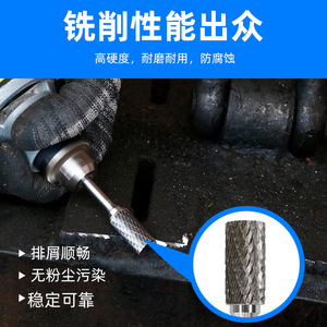 Fuxin Rotary File Set 3mm Handle Carbide Grinding <b>Bits</b> For Metal Lathe Tools - Product Image 3