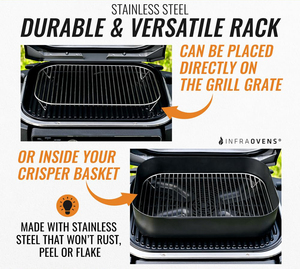 Grille de barbecue extérieure en acier inoxydable Senershuo <span class=keywords><strong>Ninja</strong></span> Woodfire Pro XL OG850/OG951 compatible avec les friteuses à air, passe au lave-vaisselle - Product Image 3