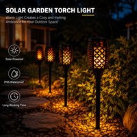 Lampe solaire moderne étanche à 33 LED, effet flamme vacillante, torche sur pied, IP44, détecteur de mouvement, lampe LED portable de jardin, haute puissance