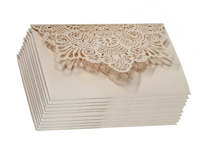 Cartes d'invitation de mariage personnalisées de luxe, papier artistique, vernis mat, impression UV, découpe personnalisée, taille/logo sur mesure, style chinois, découpe au laser