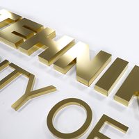 Letras de Canal 3D Personalizadas de Acero Inoxidable para Decoración de Interiores de Oficinas y Tiendas Minoristas