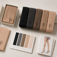 Collants en nylon transparents imprimés de luxe pour femmes, sans couture, ultra-fins, anti-accroc, pour l'été, fabrication exquise