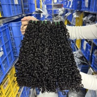 Extensions de Cheveux Bouclés Pixie Super Double Drawn avec Mèches, Livraison Gratuite, Cheveux 100% Naturels Alignés dans le Sens de la Cuticule
