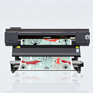 Impresora de sublimación de inyección de tinta Fedar de 1900 mm de segunda mano, modelo 5193E con tres cabezales de impresión I3200 para tela de poliéster flexible - Product Image 5