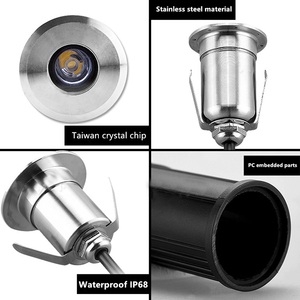 Lõm sàn uplight inground bước ánh sáng inground chiếu sáng không thấm nước dẫn ánh sáng ngầm - Product Image 4