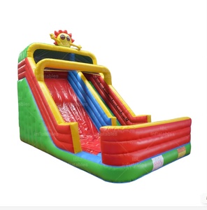 Nhà Máy Bán Buôn Thương Mại PVC Inflatable Đôi Làn Đường Trượt Hồ Bơi Ánh Nắng Mặt Trời Cầu Vồng Vườn Cho Trượt Bơm Hơi Cho Trẻ Em - Product Image 1