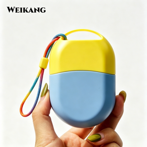 Bouteille en plastique vide avec cordon, logo personnalisé, bouteille de crème solaire portable pour cadeau promotionnel - Product Image 1