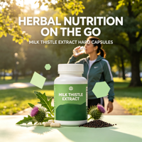 Capsules dures quotidiennes à base de plantes et d'extraits nutritifs avec extrait de chardon-Marie, complément alimentaire pour adultes, supplément de matières premières