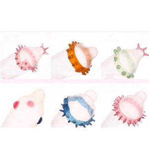 Bestseller Männliches Penis-Kondom mit Noppen Superdünne Realistische Vagina-Stimulation Naturlatex Männerkondome - Product Image 6