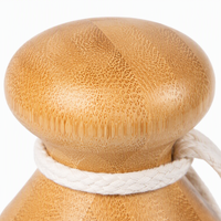 Éponge à vaisselle en bambou écologique, outil de nettoyage manuel en bois avec tête estampillée, brosse de nettoyage créative pour la cuisine domestique