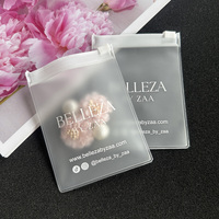 Pequeña bolsa con logotipo de marca personalizada, bolsas Ziplock para joyería, bolsa de embalaje de plástico esmerilado para joyería pequeña, bolsa con cierre de cremallera para pendientes pequeños