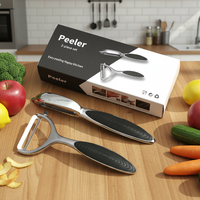 Groothandel Handmatige Multifunctionele Antislip Comfortabele Handgreep Groente- en Fruit Schilmesjes Zesters Roestvrijstalen Gereedschap