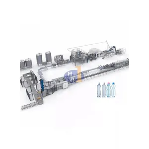 Full Automatic Complete Drink /Drinking Mineral Pure Water Bottled Filling Bottling Production Line For Bottle Plant