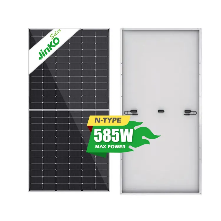 Jinko Trina sel tunggal tipe setengah potong, sel 500w 550w 560w 570w 580w 585w 1000 watt harga panel surya pakistan