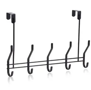 Heavy Duty Clothes Wall Storage Wrought Iron Over The Door Hook Metal Hanger
