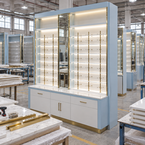 Ensemble complet de mobilier pour magasin de lunettes de soleil sur mesure, vitrines et présentoirs muraux pour boutique de mode - Product Image 1