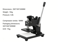 Machine de découpe manuelle à engrenages FS-509, petite, pression 0,8t, course de pression 18mm, compacte, légère, pour la fabrication artisanale du cuir