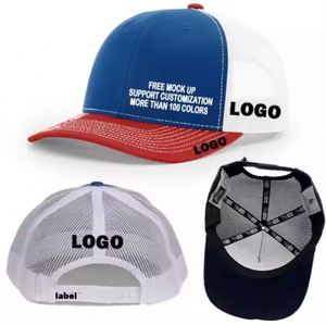 Wholesale richardson 112 Shape Snapback a <b>Frame</b> Trucker Hats With Custom logo Patch <b>Embroidery</b> Ball Cap Gorras Golf Sports Caps - Product Image 2