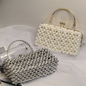 Sac de soirée haut de gamme pour femme, design unique orné de perles, portefeuille transfrontalier au design innovant, sac cadeau - Product Image 4