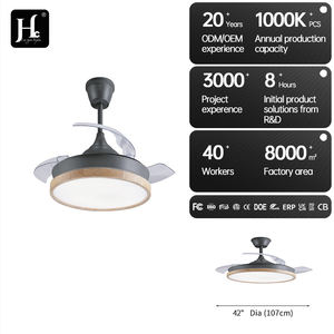 Ventilador de Techo con Luz de 42 Pulgadas, Ventilador de Techo para Dormitorio con Luces, Control Remoto y Aspas de PC Retráctiles, 3 Colores Intercambiables - Product Image 5