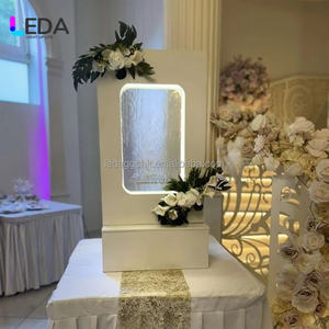 ป้ายต้อนรับงานแต่งงาน LEDA ดีไซน์ใหม่ ฉากหลังน้ำตกเมทัลลิก RGB สำหรับงานแต่งงานสไตล์ฝรั่งเศสสุดโรแมนติก - Product Image 6