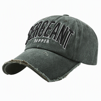 Gorra de Béisbol Personalizada con Efecto Desgastado, Verde Oliva, Sarga de Algodón, 6 Paneles, Bordado 3D en Relieve, Correa Ajustable, Unisex, Estilo Urbano, OEM, ODM