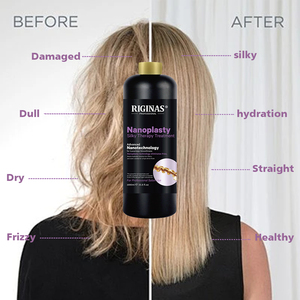 Riginas Private Label Taninoplastia <strong>Keratin</strong> Protein <strong>Nano</strong> Cream for Damaged 1000ml Straightening Hair Treatment - Product Image 3
