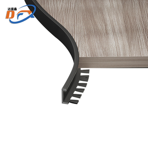 Visgraatvormige buigzame aluminiumlegering tegelrandbeschermer, eenvoudige installatie voor aannemers - waterbestendige decoratieve vloertrim - Product Image 1