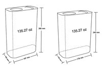 Boîte en fer blanc carrée vide de 0,5 L pour additifs d'huile moteur, emballage personnalisé en métal imprimé avec bouchon verseur