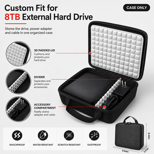 กล่องใส่ฮาร์ดดิสก์แบบแข็ง EVA ป้องกันการกระแทก สำหรับ Seagate Expansion Desktop พร้อมโลโก้สั่งทำได้ ขายส่ง - Product Image 2
