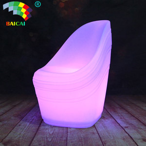 Led RGB 16-màu có thể thay đổi hiện đại ngoài trời PE <span class=keywords><strong>UV</strong></span> kháng Cube ghế cho ăn uống khách sạn Home Bar - Product Image 3