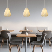 Plafonnier à LED de luxe en PLA imprimé en 3D, grande suspension simple et moderne pour chambre à coucher et salon, ampoule de base B22, alimentation ca/cc