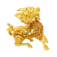 Nouvelle conception 2026 : Statues d'animaux Qilin en métal doré, Trophées, Médailles, Plaques, Cadeaux souvenirs, Décoration intérieure ; Styles modernes et anciens