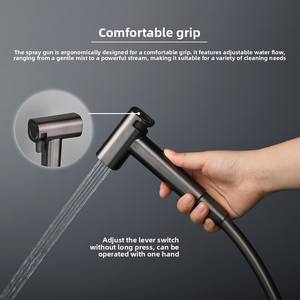 Juego de bidé de pared con rociador oculto y soporte <span class=keywords><strong>para</strong></span> papel higiénico, <span class=keywords><strong>para</strong></span> agua fría y caliente, ideal <span class=keywords><strong>para</strong></span> baño. - Product Image 4