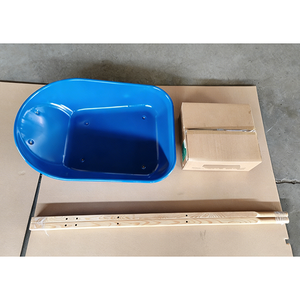 <span class=keywords><strong>Brouette</strong></span> de chantier robuste 80L 100L <span class=keywords><strong>110L</strong></span> avec poignée en bois, capacité 180kg, modèle WH6601 - Product Image 2