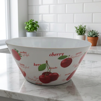 Bol à salade rond en mélamine de haute qualité de 10 pouces pour légumes et fruits, ensemble de bols en mélamine