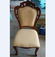 Chaise de salle à manger/banquet en bois massif, style français brillant, garantie 8 ans, pour salon/appartement, MOQ 1, dernière collection