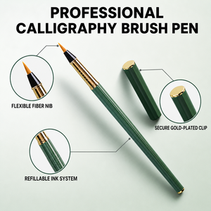 Pincel Compuesto con Pelo de Lobo y Punta Suave, Completo con Juego de Tintas para Pintura Tradicional China, Punta para Dibujo de Líneas Finas - Product Image 2