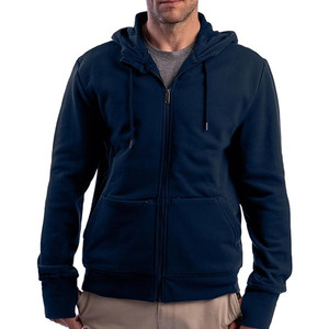 Commercio all'ingrosso in bianco di alta qualità <span class=keywords><strong>stile</strong></span> Casual <span class=keywords><strong>abbigliamento</strong></span> da <span class=keywords><strong>uomo</strong></span> Full Zip up felpe felpe felpe in pile traspirante con cappuccio - Product Image 1